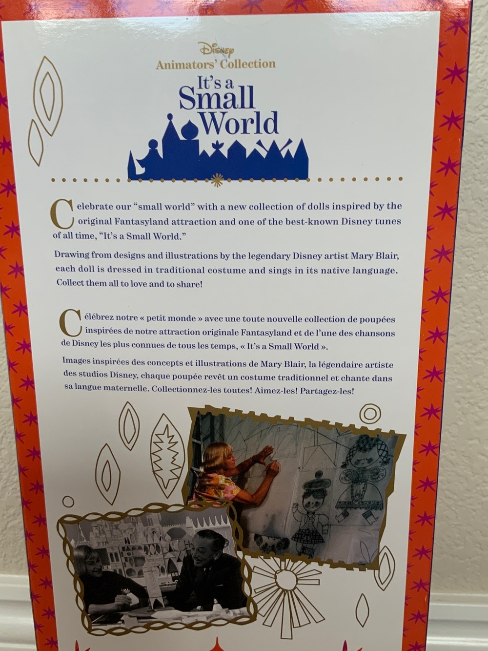 Disney India It’s a Small World Animator’s Collection Singing Doll New in Box - Picture 6 of 12